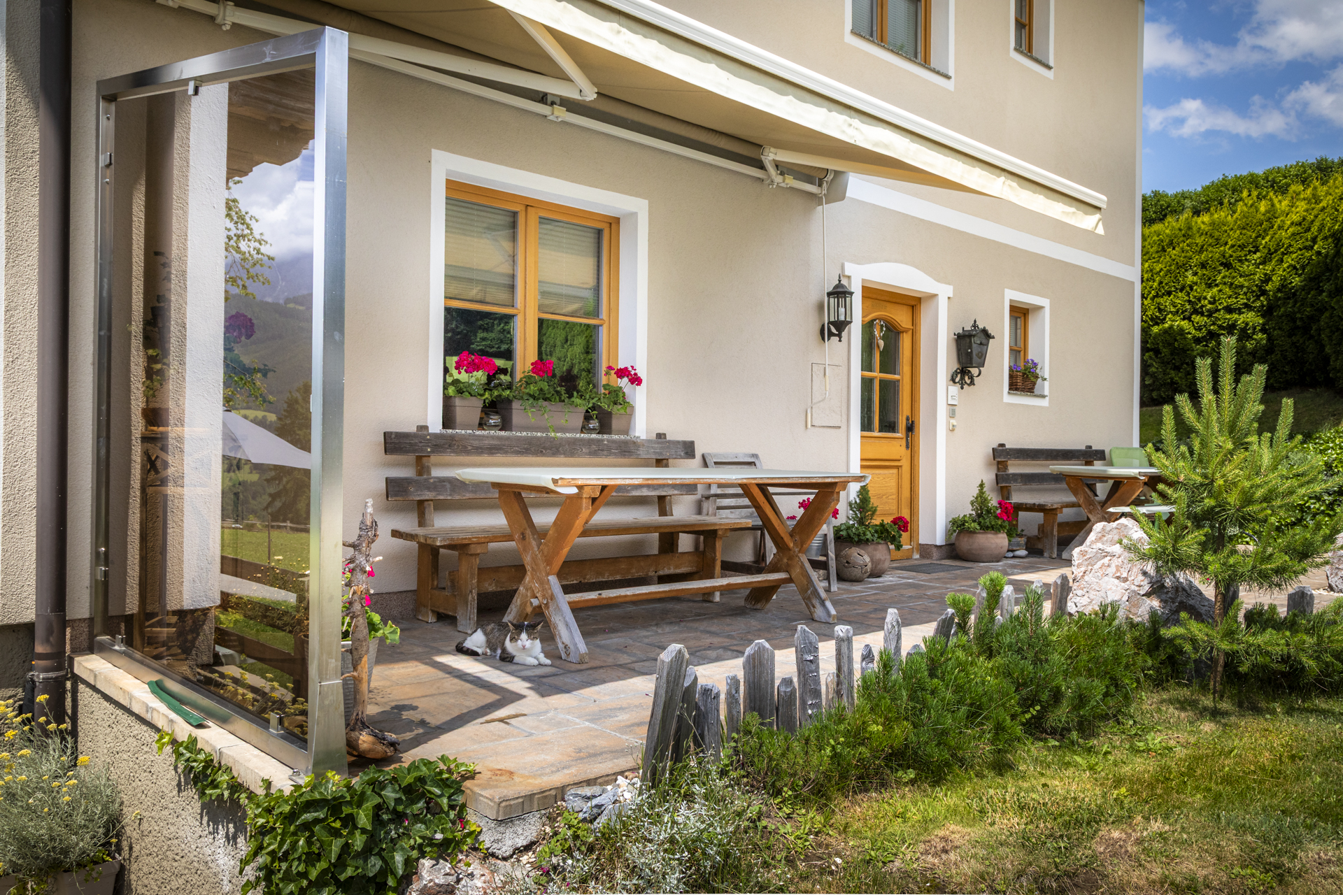 Haustüre der Ferienwohnung Maierlehen